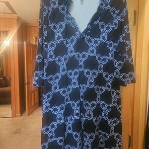 Lulu-B Elegant Black and White Dress